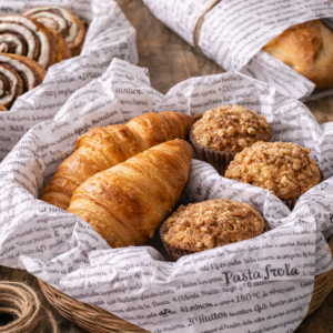 Pliego de papel seda gourmet negro para packaging de alimentos y regalería premium