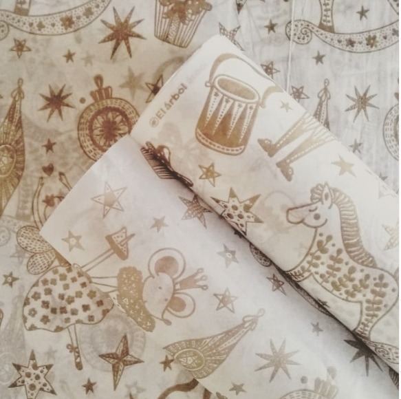 PAPEL SEDA Cascanueces Dorado - Imagen 2