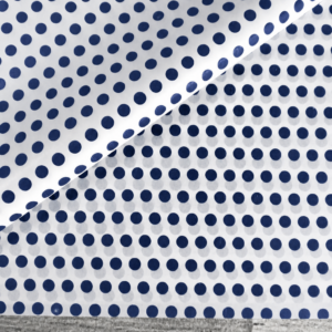 Pliego de papel seda lunares azul para packaging y envoltorio de regalos